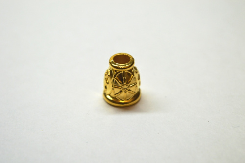  Концевик колокольчик №405 цв.золото (уп.1000 шт)  ТриКатушки