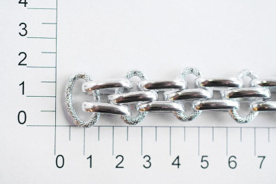  UX 010С цепь алюминий цв. silver (упаковка 10 метров)  ТриКатушки