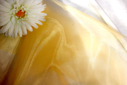  Ткань 5005 Органза цв. 515 бежевый светлый  ТриКатушки