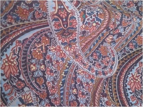  Ткань Шифон ПРИНТ ш.150см.,2010 цвет №73  ТриКатушки