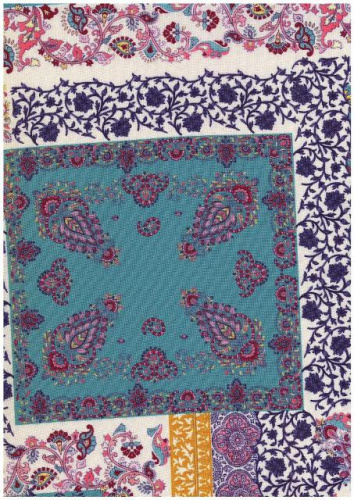  Ткань габардин принт арт.1010 цв.169  ТриКатушки