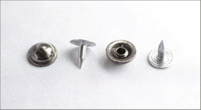  075-F черный никель Хольнитены декоративные "металл" d=9мм (упаковка 500 штук)  ТриКатушки