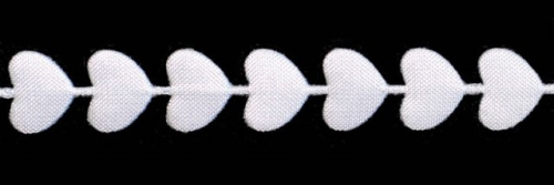  0385-6063 белый Тесьма, ширина 09мм (намотка 25 ярдов = 22,86 метра)  ТриКатушки