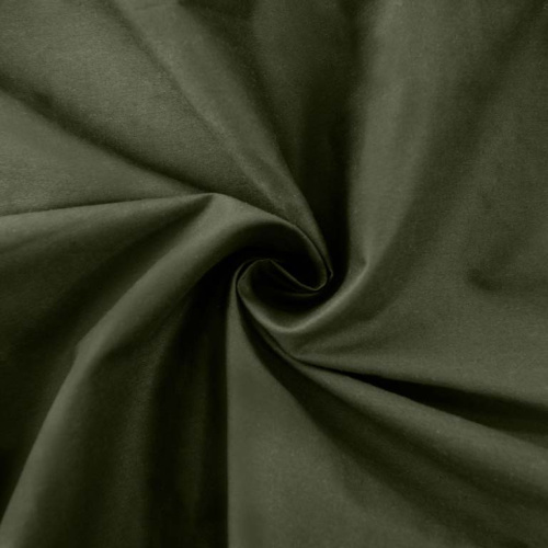  Ткань Поплин МТ 5098 (97 Хл, 3 Эл, 195 гр/мп, ш. 1,45м) цв. 327 хаки  ТриКатушки