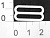 Розн.уп. Пряжка регулятор для бюстгальтера Металл 2008В белый  ш. 20мм (уп.50 шт.)
