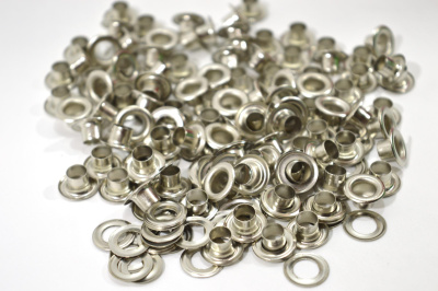  Люверсы №4 6мм сталь никель (уп 100 шт) "Proknopka"  ТриКатушки