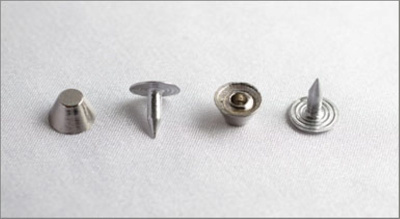  109-F никель Хольнитены декоративные "металл" d=8мм (упаковка 500 штук)  ТриКатушки