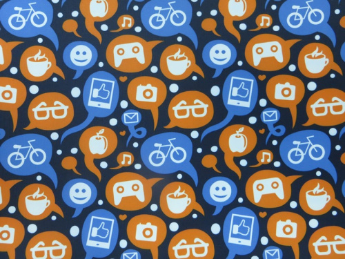  Мембрана Teflon Breathable арт.YSD-RZX-001 цв.Clouds т. синий 1  ТриКатушки