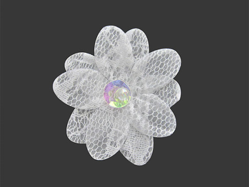  013 F пришивной элемент (упаковка 50 штук) белый  ТриКатушки