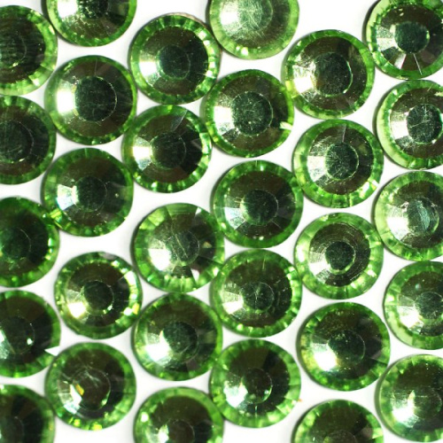  Стразы термоклеевые SS-10, D=2,6-2,8мм (упаковка 1440 штук) цв.9011 PERIDOT  ТриКатушки
