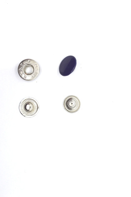  Кнопка 15мм Альфа сталь цв. 569/т.синий (уп. 20 шт) ProKnopka  ТриКатушки