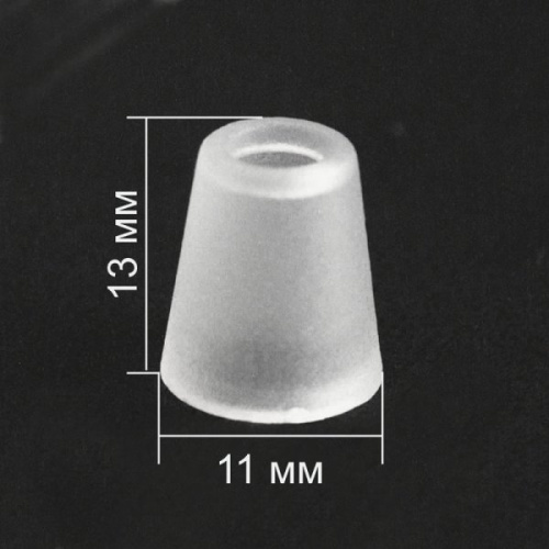  3646 прозрачный Концевик пластик (упаковка 500 штук)  ТриКатушки