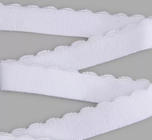  Резинка бретельная отделочная (становая) 10мм белая (МЛ175.010)   ТриКатушки