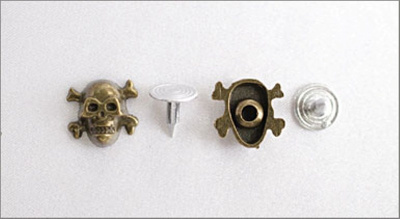  095-F антик Хольнитены декоративные "металл" 12мм (упаковка 500 штук)  ТриКатушки