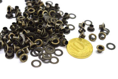  Люверсы №17 3мм нерж. Антик (уп 5000шт) СТОРМ  ТриКатушки