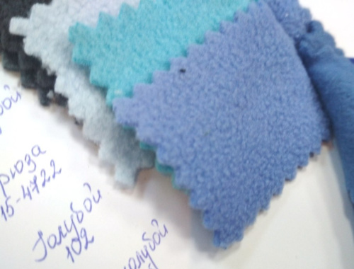  Ткань Флис ГОЛУБОЙ 102 190 Г/М2  ТриКатушки