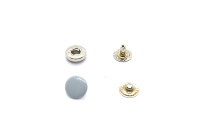  Кнопка Альфа 12,5мм сталь цв. 314/св.серый (уп 20 шт) ProKnopka  ТриКатушки