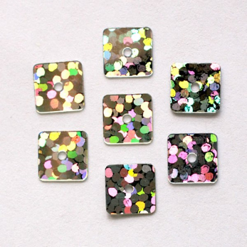  Пайетки россыпь "Квадрат" 6мм (упаковка 100 грамм) цв.50121  ТриКатушки