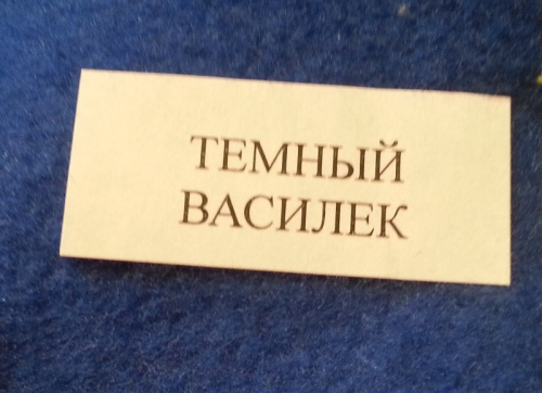  Ткань Футер 3-ех ниточный с начесом  пл.350 гр/м2,цв.темный василек  ТриКатушки