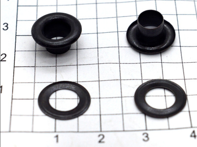  Люверсы №4 6мм сталь оксид (уп 100 шт) "Proknopka"  ТриКатушки