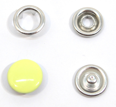  Кнопка с крышкой 9,5 мм рубашечная цв. Бледно-Желтый 109 (уп 20 шт.)ProKnopka  ТриКатушки