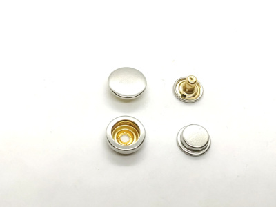  Кнопка нержавеющая DELTA 15х15 мм № 502 цв.Никель (уп.20шт) ProKnopka  ТриКатушки