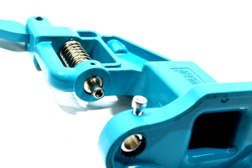  Пресс PRESMAK ТЕР-2 (T-101) NEW для установки фурнитуры универсальный цв.БИРЮЗОВЫЙ (УЦЕНКА)  ТриКатушки