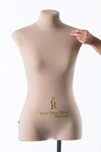  Портновский манекен Christina, Женский, р.42, цв. Бежевый, без подставки  ТриКатушки