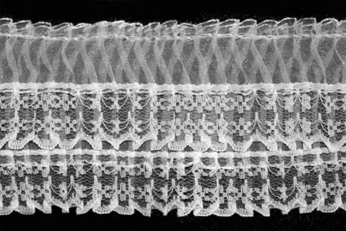  311 белый РЮШИ ширина 70мм (намотка 25 ярдов = 23 метра)  ТриКатушки