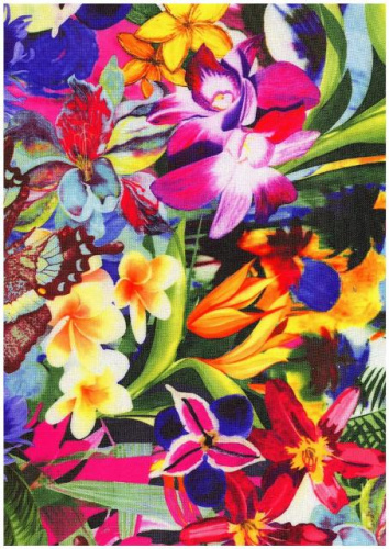  Ткань габардин принт арт.1010 цв.153  ТриКатушки