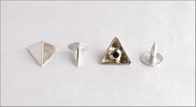  093-F никель Хольнитены декоративные "металл" 12мм (упаковка 500 штук)  ТриКатушки