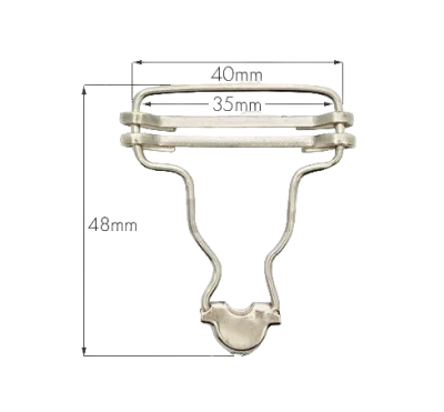  Пряжки для комбинезона 35мм (упаковка 500 штук) Никель  ТриКатушки