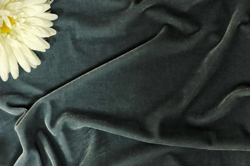  Ткань 3001 Бархат стрейч, ш.150см., №806  ТриКатушки