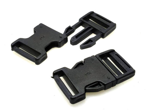  Фастекс (защелка-трезубец) 25мм цв.Черный (уп.10/100 шт) ST  ТриКатушки