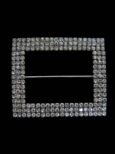  Е1-0063 никель украшение со стразами  ТриКатушки