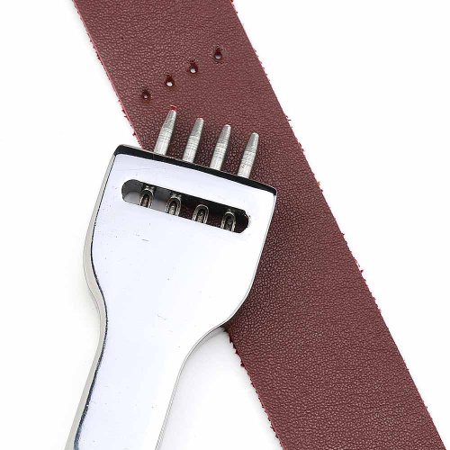  Ручной строчный пробойник круглый 4 зуба (шаг 5мм, д. 1мм) PROKNOPKA  ТриКатушки