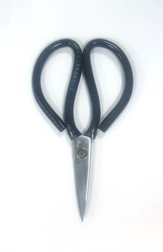  Ножницы для кожи №2 19 см хром с черной ручкой ProKnopka  ТриКатушки