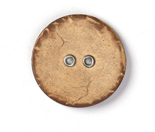  Пуговицы кокос CY 1121 44L-27,94 мм, 2 прокола цв. натуральный, (уп.1000 шт)  ТриКатушки
