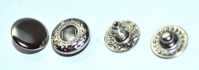  Кнопка VT-2 (10 мм) Альфа НЕРЖ цв. Никель (уп 1440шт)СТОРМ  ТриКатушки