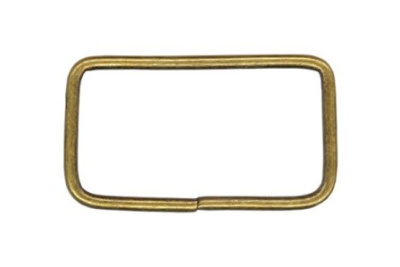  Рамка металлическая 40х20мм цв.Антик (фас.10/100/500/1000шт.)  ТриКатушки