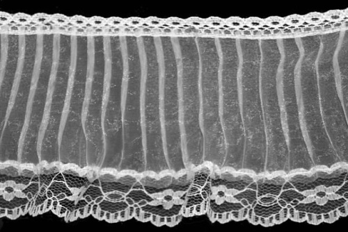  310 белый РЮШИ ширина 80мм (намотка 25 ярдов = 23 метров)  ТриКатушки