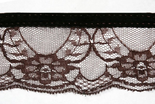  319 коричневый РЮШИ ширина 60мм (намотка 50 ярдов = 46 метров)  ТриКатушки