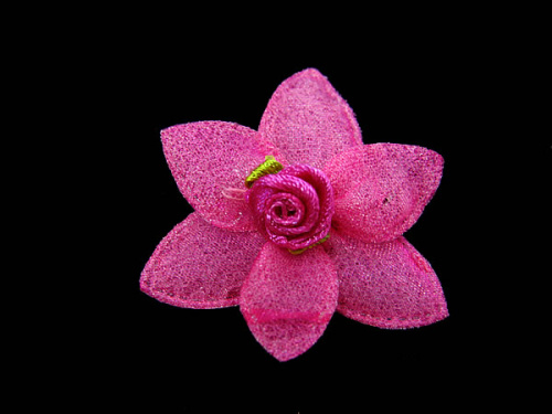  011 F пришивной элемент (упаковка 100 штук) малиновый  ТриКатушки