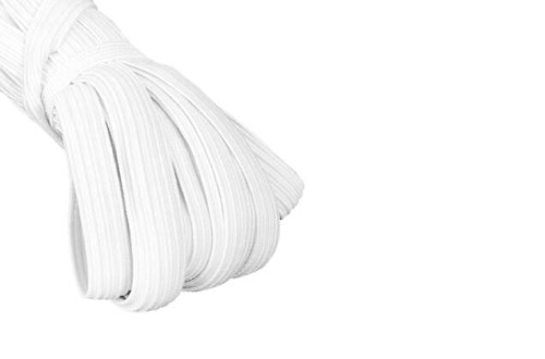  Резинка (продёжка) TBY 10 мм белая (рул. 100 м)  ТриКатушки