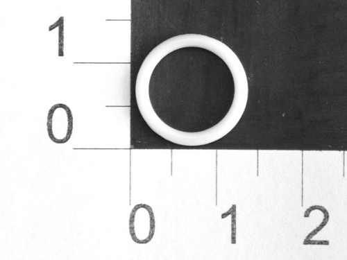  Кольцо для бюстгальтера пластик 1000S белый d=10мм (уп.50 шт.) "Proknopka"  ТриКатушки