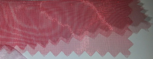  Ткань 5005 Органза цв. 103 красный  ТриКатушки