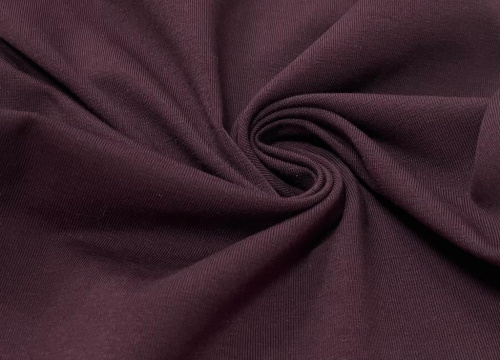  Ткань Кулирная гладь г/к с/л, 210гр.кв.м, 92% Хб + 8% лайкра, пенье, цв. Вишня IS  ТриКатушки