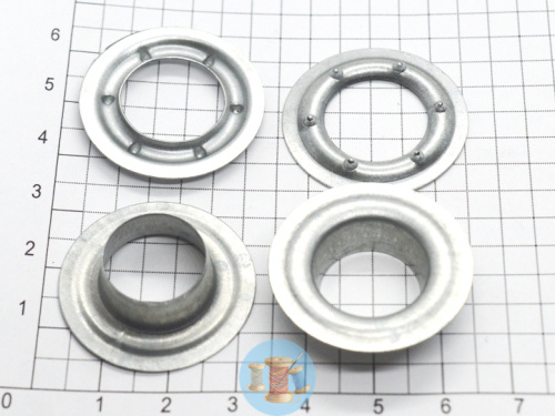  Розн.уп.Люверсы 16 мм оцинкованные (уп.20 шт)  ТриКатушки