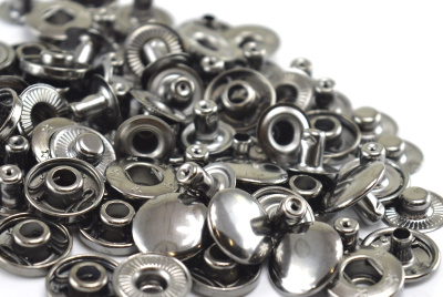  Кнопка 15мм Альфа сталь цв. черный никель (уп. 50 шт) ProKnopka  ТриКатушки