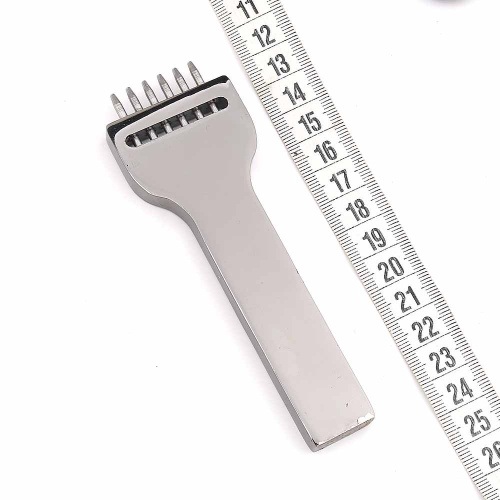  Ручной строчный пробойник круглый 6 зуба (шаг 5мм, д. 1мм) PROKNOPKA  ТриКатушки